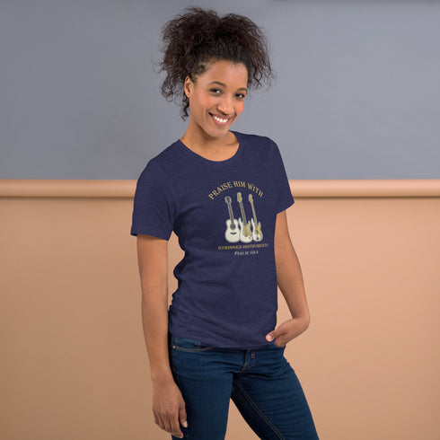 Christian Guitar T-Shirt Psalm 150:4